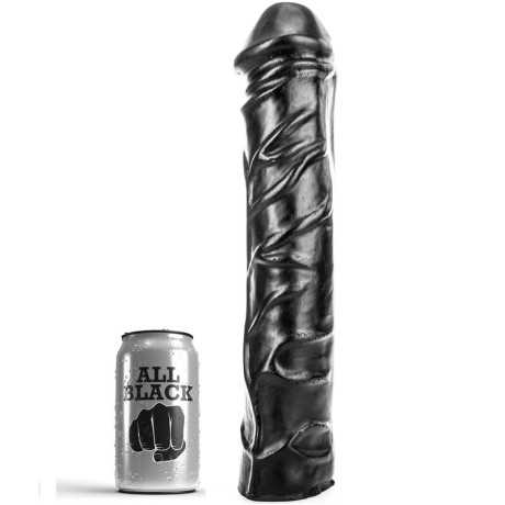Jättidildo - Smoth, 32 cm - All Black