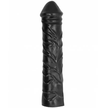 Jättidildo - Smoth, 32 cm - All Black | ALL BLACK | Anaalilelut