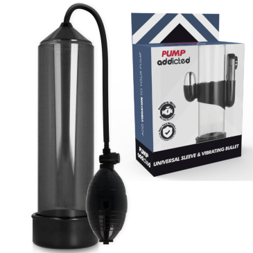 Penispumppu Vibraattorilla RX3, Musta - Pump Addicted | PUMP ADDICTED | Seksilelut