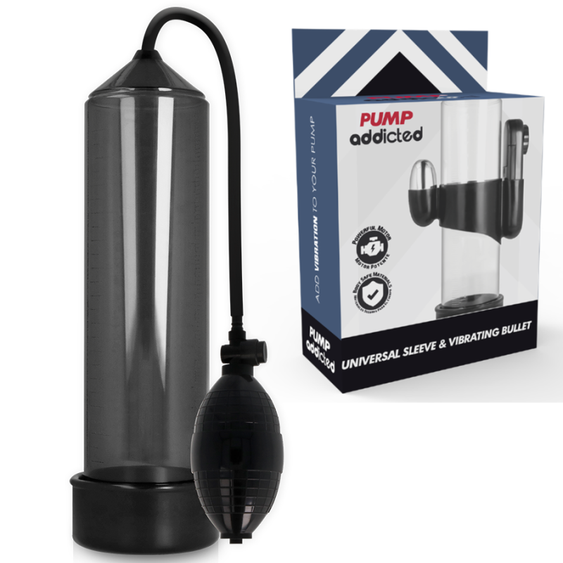 Penispumppu Vibraattorilla RX3, Musta - Pump Addicted | PUMP ADDICTED | Seksilelut