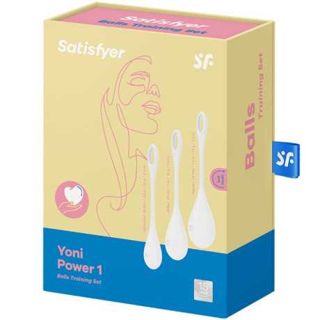 Satisfyer - Geishakuula, Valkoinen - Yoni Power 1 | SATISFYER BALLS | Geishakuulat