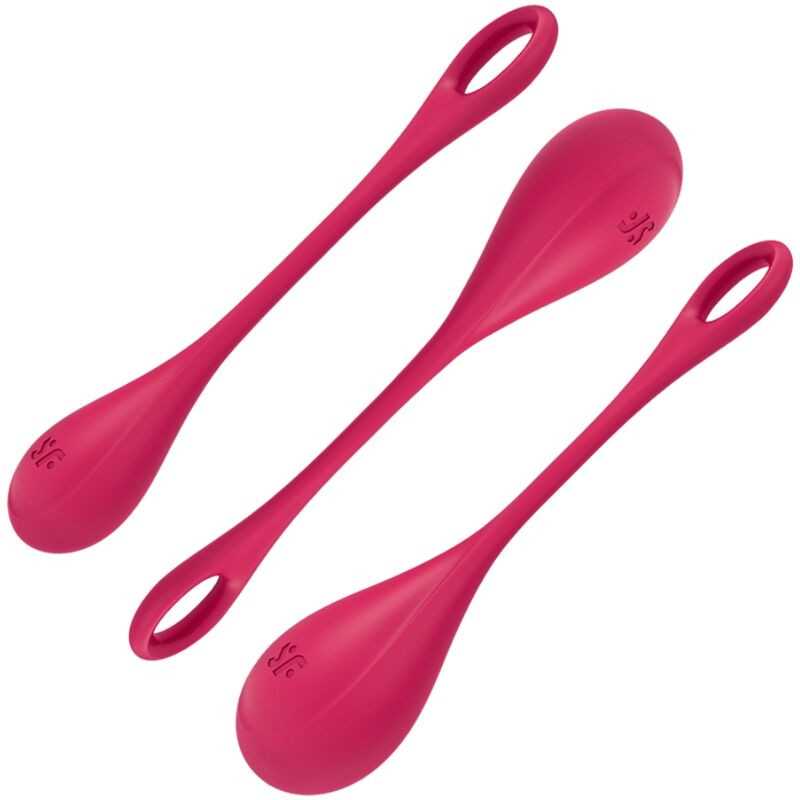 Satisfyer - Geishakuula - Yoni Power 1, Punainen | SATISFYER BALLS | Geishakuulat