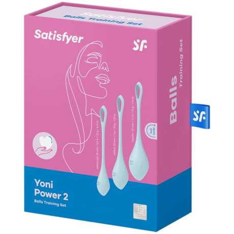 Satisfyer - Geishakuula - Yoni Power 2 , Sininen | SATISFYER BALLS | Geishakuulat