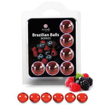 Brasilialaiset Pallot - Metsämarja, 6 kpl - Secretplay | SECRETPLAY COSMETIC | Intiimituotteet