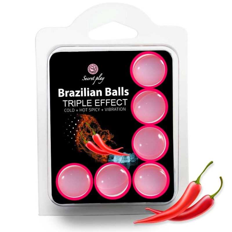 Brasilialaiset Pallot - Triplaefekti, 6 kpl - Secretplay | SECRETPLAY COSMETIC | Intiimituotteet Brasilialaiset Pallot - Triplaefekti, 6 kpl - Secretplay | SECRETPLAY COSMETIC | Intiimituotteet
