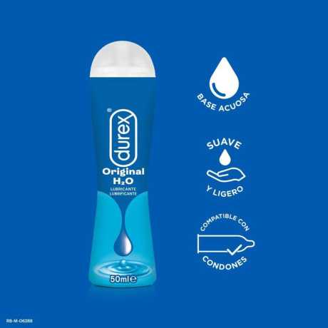 Vesipohjainen Liukuvoide - Play Natural H2O, 50 ml - Durex | DUREX LUBES | Vesipohjaiset liukuvoiteet