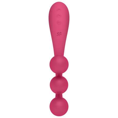 Satisfyer - Tri Ball 1 Multivibraattori, Punainen | SATISFYER VIBRATOR | Stimulaattorit