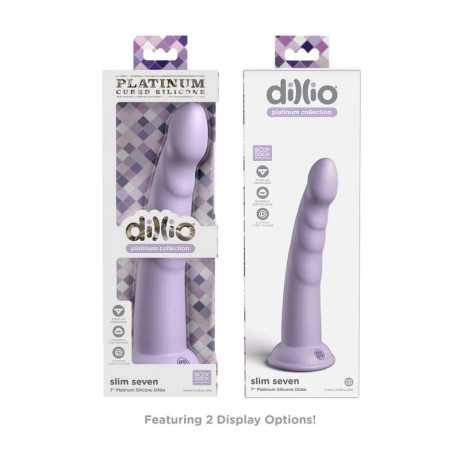 Ihana Dildo - Slim Seven, 18 cm, Violetti - Pipedreams | DILLIO | Dildot