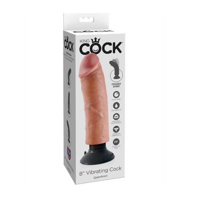 Realistinen Tekopenis - Vibes, 20 cm - King Cock | KING COCK | Dildot Realistinen Tekopenis - Vibes, 20 cm - King Cock | KING COCK | Dildot