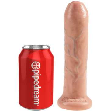 Dildo Liikkuvalla Esinahalla, 21 cm - King Cock | KING COCK | Dildot