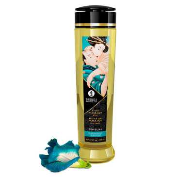 Eroottinen Hierontaöljy - Island Blossoms, 240 ml - Shunga | SHUNGA OILS | Maustamattomat hierontaöljyt