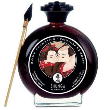 Vartalomaali - Suklaa, 100 ml - Shunga | SHUNGA MASSAGE CREAM | Syötävä vartalomaali ja -jauhe