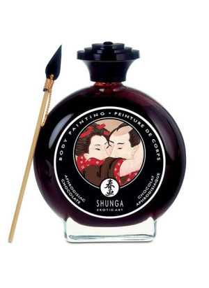 Vartalomaali - Suklaa, 100 ml - Shunga | SHUNGA MASSAGE CREAM | Syötävä vartalomaali ja -jauhe