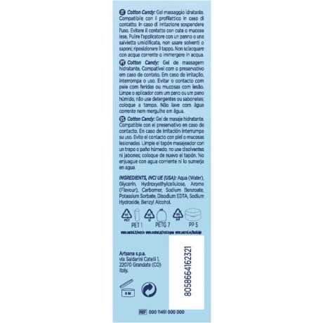 Eroottinen Hierontageeli 3 in 1 - Cotton Candy, 200 ml - Control Lubes | CONTROL LUBES | Makuliukuvoiteet