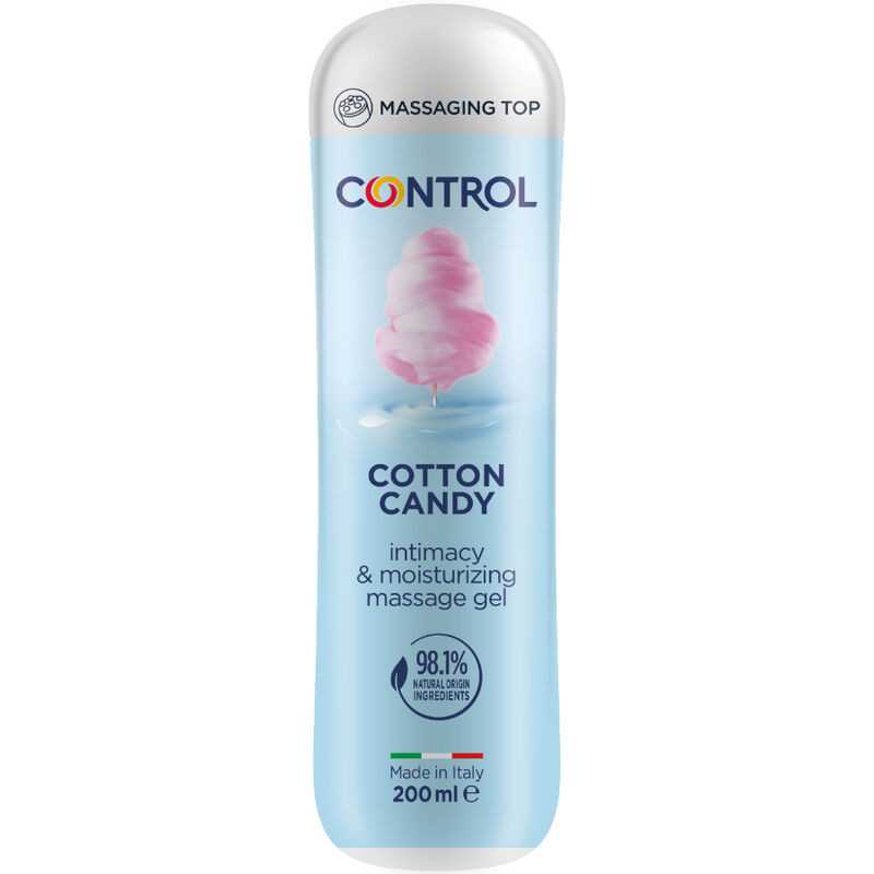 Eroottinen Hierontageeli 3 in 1 - Cotton Candy, 200 ml - Control Lubes | CONTROL LUBES | Makuliukuvoiteet