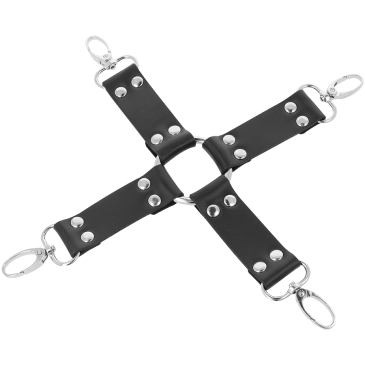 Sidontasetti Hogtie - Darkness | DARKNESS BONDAGE | Käsiraudat ja naamiot