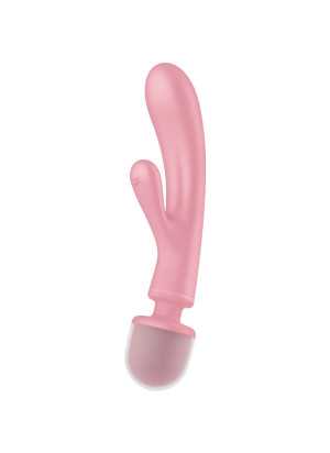 Satisfyer - Triple Lover Pupuvibraattori, Pinkki | SATISFYER VIBRATOR | Seksilelut