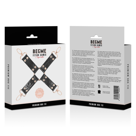 Begme - Black Edition Vegan Leather Hog Tie | BEGME BLACK EDITION | BDSM & Bondage
