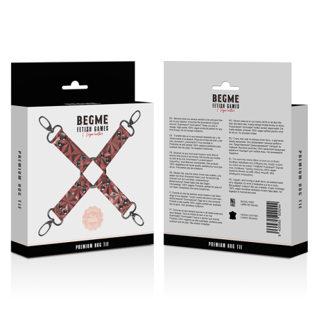 Begme - Red Edition Hog Tie Vegan Leather | BEGME RED EDITION | BDSM & Bondage