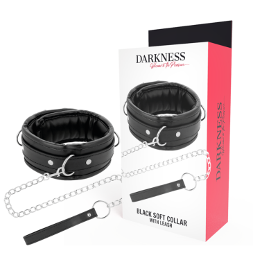 Nahkapanta talutushihnalla - Darkness | DARKNESS BONDAGE | Bondage-korut ja kaulapannat