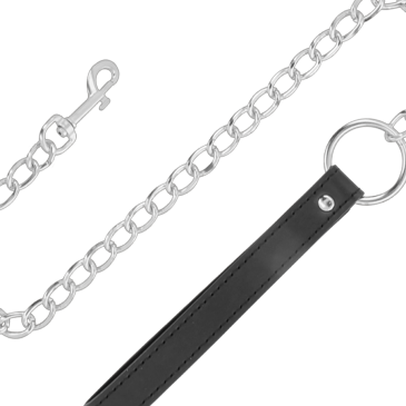 Nahkapanta talutushihnalla - Darkness | DARKNESS BONDAGE | Bondage-korut ja kaulapannat