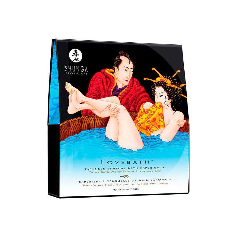 Rakkauskylpy - Ocean Tentations, 650 g - Shunga | SHUNGA BATH EXPERIENCE | Kylpyhuoneeseen Rakkauskylpy - Ocean Tentations, 650 g - Shunga | SHUNGA BATH EXPERIENCE | Kylpyhuoneeseen