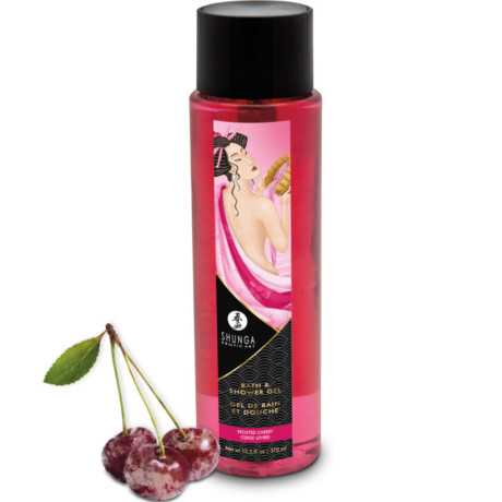 Kylpy- ja Suihkugeeli - Frosted Cherry, 370 ml - Shunga | SHUNGA BATH EXPERIENCE | Intiimituotteet