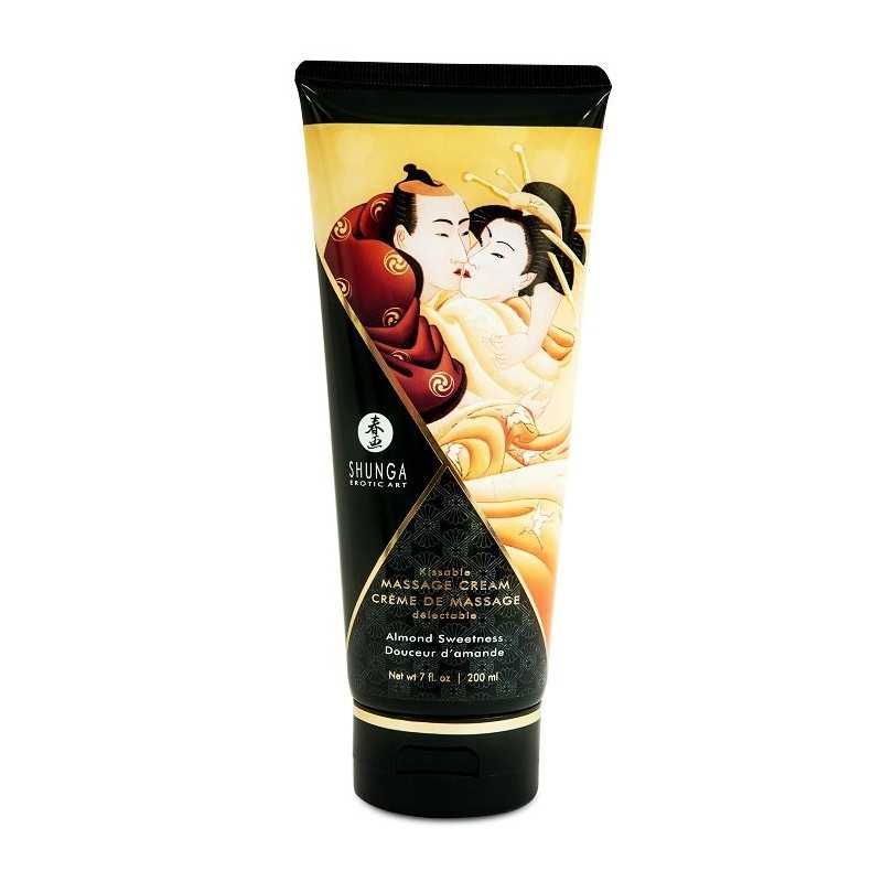 Suudeltava Hierontavoide, Makea Manteli, 200 ml - Shunga | SHUNGA MASSAGE CREAM | Intiimivoiteet