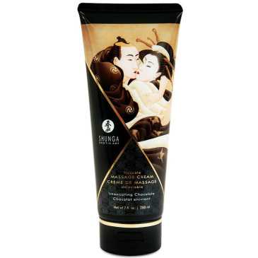 Suudeltava Hierontavoide - Suklaa, 200 ml - Shunga | SHUNGA MASSAGE CREAM | Intiimivoiteet