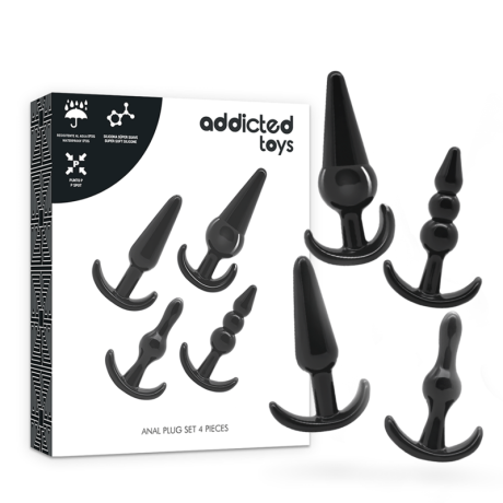 Anustappi - 4 kpl Setti - Addicted Toys | ADDICTED TOYS | Anaalidildot