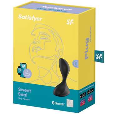 Satisfyer - Sweet Seal - Anaalivibraattori, Musta | SATISFYER CONNECT | Anaalilelut