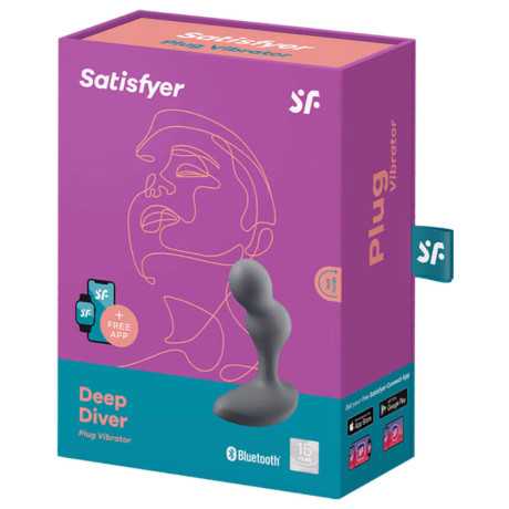 Satisfyer - Deep Diver - Anaalitappi Vibraattorilla | SATISFYER CONNECT | Anaalilelut
