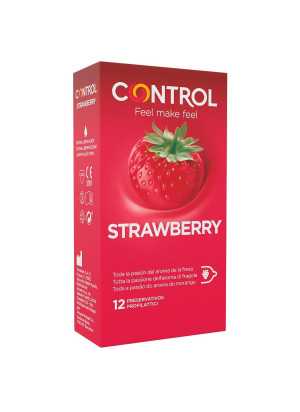 Kondomi - Mansikanmakuinen, 12 kpl - Control | CONTROL CONDOMS | Makukondomit
