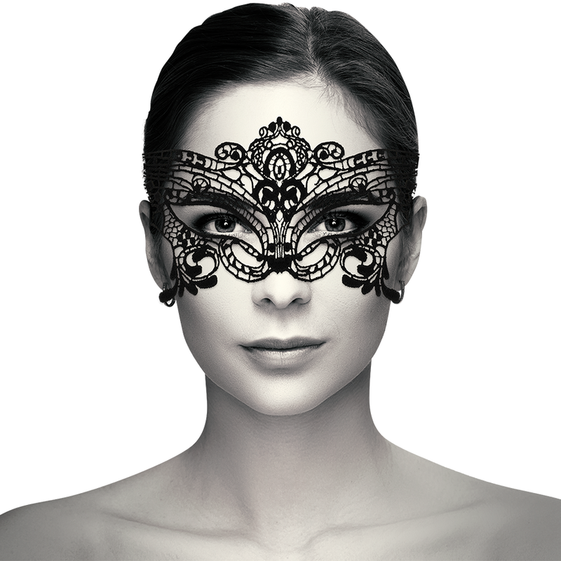 Leveä Pitsinaamio, Musta - Coquette | COQUETTE ACCESSORIES | Naamiot