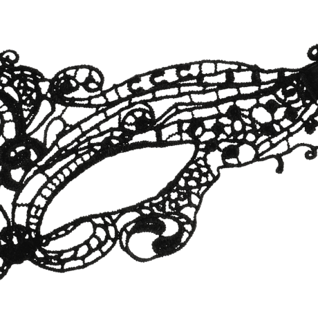 Pitsinaamio, Musta - Coquette | COQUETTE ACCESSORIES | Naamiot