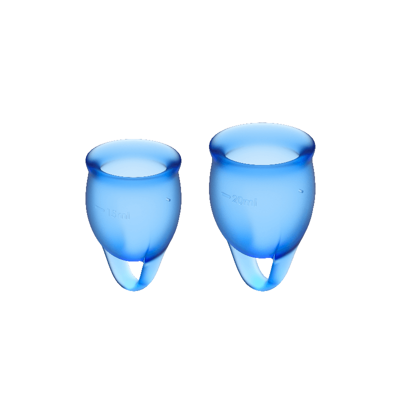 Satisfyer - Kuukuppi Feel Confident, Sininen | SATISFYER MENSTRUAL CUPS | Kuukuppi