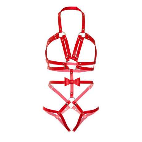 Valjaat - Teddy Studded O-Ring - Leg Avenue | LEG AVENUE KINK | Fetissi alusvaatteet Valjaat - Teddy Studded O-Ring - Leg Avenue | LEG AVENUE KINK | Fetissi alusvaatteet