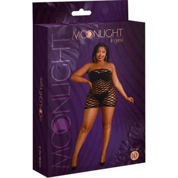 Verkkomekko - Plus Model 10, musta - Moonlight | MOONLIGHT | Seksikkäät asut ja tarvikkeet