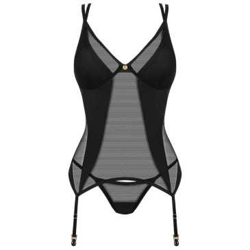 Sensuelli Korsetti + Stringit Nesari - Obsessive | OBSESSIVE CORSETS | Seksikkäät asut ja tarvikkeet