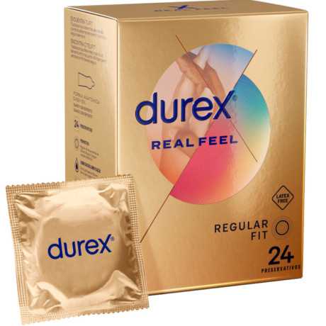 Durex - Real Feel - Lateksiton Kondomi, 24 kp | DUREX CONDOMS | Lateksittomat kondomit