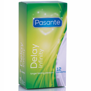 Kondomi - Delay Infinity, 12 kpl - Pasante | PASANTE | Pidennetty nautinto