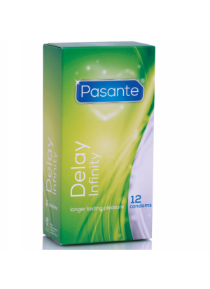 Kondomi - Delay Infinity, 12 kpl - Pasante | PASANTE | Pidennetty nautinto