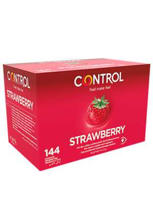 Kondomi - Mansikanmakuinen, 144 kpl - Control | CONTROL CONDOMS | Isot pakkaukset