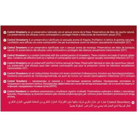 Kondomi - Mansikanmakuinen, 144 kpl - Control | CONTROL CONDOMS | Isot pakkaukset