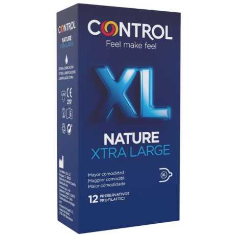 XL Kondomi - Nature, 12 kpl - Control | CONTROL CONDOMS | Koko XL (Suuri)