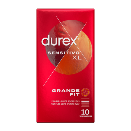 Durex - Kondomi - Sensitivo, XL , 10 kpl | DUREX CONDOMS | Koko XL (Suuri)