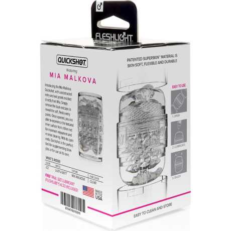 Fleshlight - Tuplamasturbaattori - Quickshot Mia Malkova | FLESHLIGHT ORIGIN | Seksilelut