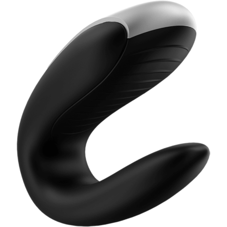 Satisfyer - Pariskuntavibraattori - Double Fun, Musta | SATISFYER CONNECT | Vibraattorit kaukosäätimellä