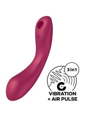 Satisfyer - Curve Trinity 1 - Air Pulse Vibraattori | SATISFYER AIR PULSE | Seksilelut