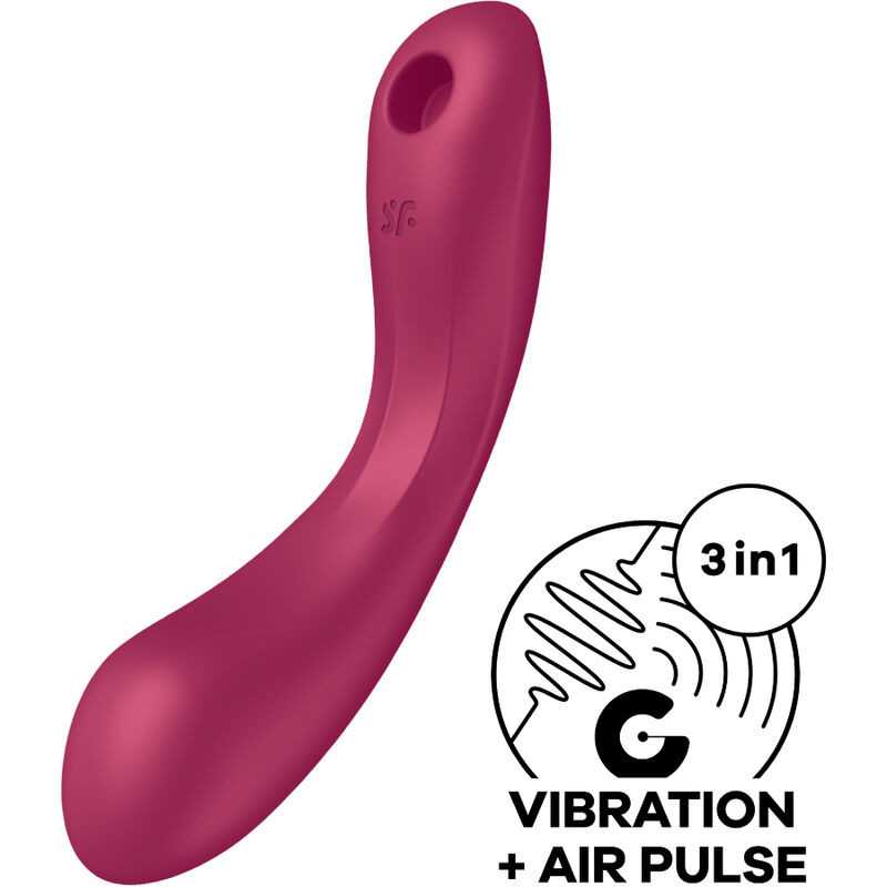 Satisfyer - Curve Trinity 1 - Air Pulse Vibraattori | SATISFYER AIR PULSE | Seksilelut